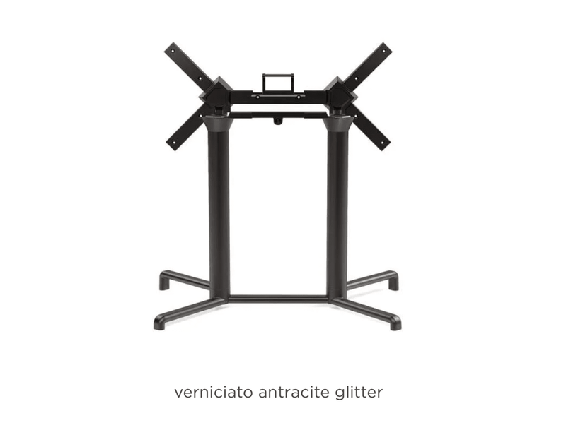 Load image into Gallery viewer, Base Scudo Double Folding Table Base - Custom Wood DesignsNardi Base Scudo double folding table leg in antracite, designed for restaurant tables, sturdy and easy to fold for versatile use.Nardi Base Table Leg24575212554199AntraciterNo Treatment
