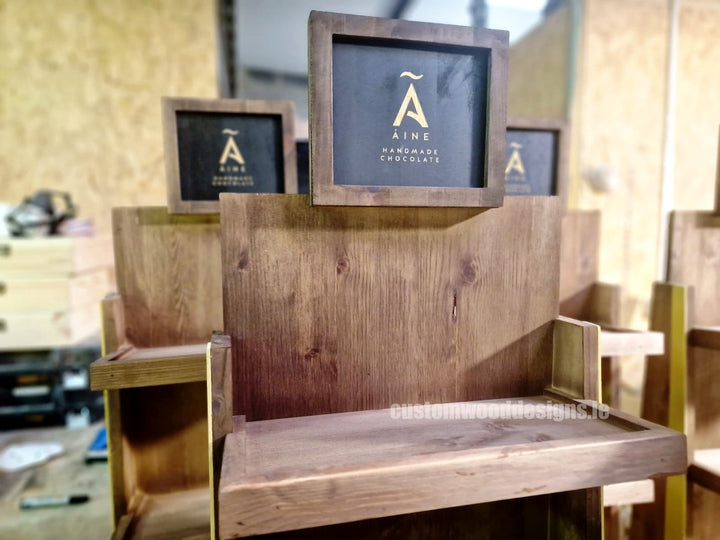 Rustic freestanding Displays | Custom Wood Designs
