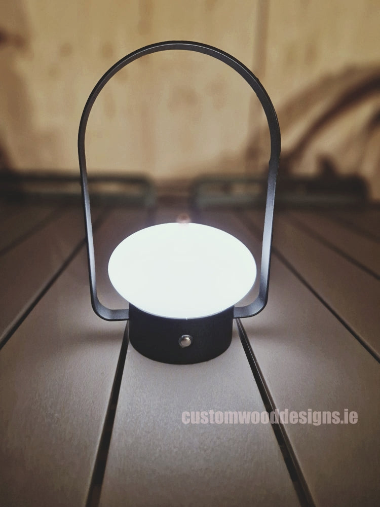 Load image into Gallery viewer, Cordless rechargeable LED table lamp  for restaurant and hotel tables – available from Custom Wood Designs Ireland
