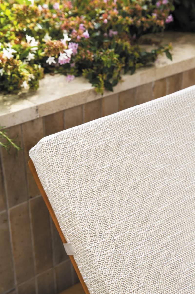 Load image into Gallery viewer, Fermob IBIZA teak outdoor sunlounger with a slatted teak frame, ideal for relaxing on the beach or patio.
