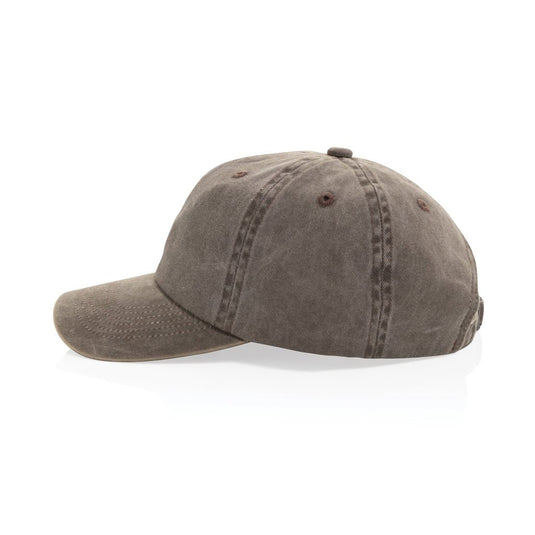 Beau Aware™ washed 6-panel cotton twill cap by XD Xclusive, showing front view with curved brim and stitched eyelets.