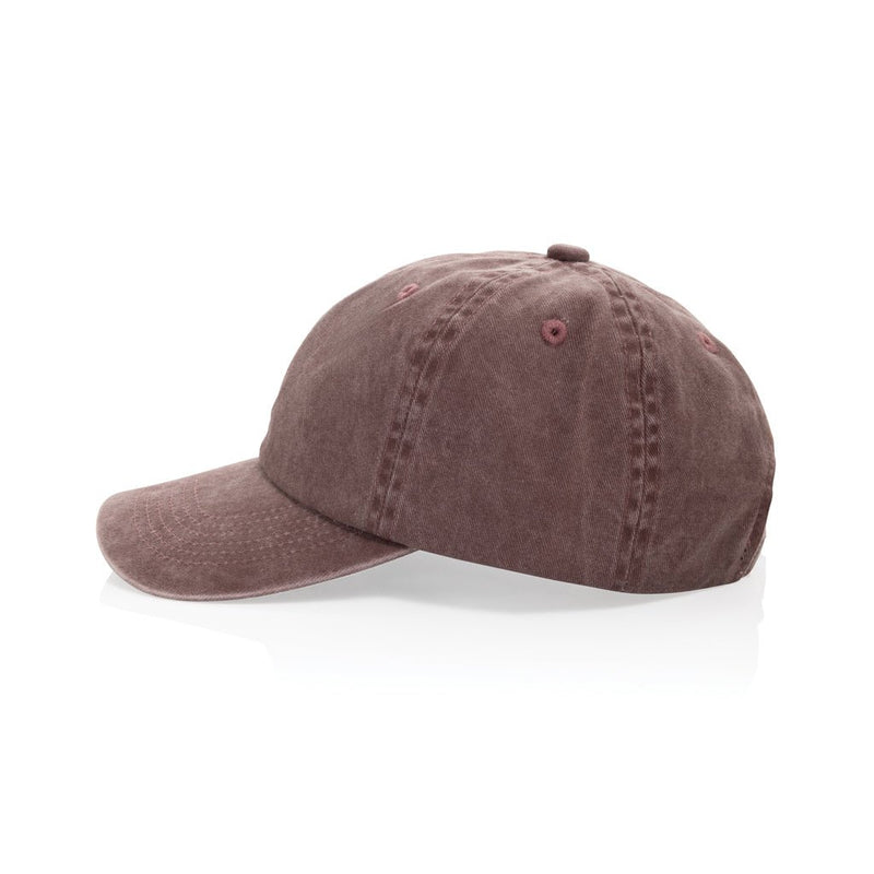 Load image into Gallery viewer, BEAU AWARE™ Washed 6 panel 270gsm cotton twill cap - Custom Wood DesignsXD Xclusive BEAU AWARE washed 6-panel cotton twill cap, headwear with adjustable strap and classic design, in natural colors.HeadwearP453.0424Recycled cotton,rPETred
