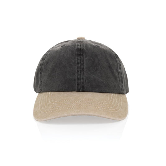 BEAU AWARE™ Washed 6 panel 270gsm cotton twill two tone cap - Custom Wood DesignsBeau Aware™ washed two-tone 6-panel cotton twill cap by XD Xclusive, showcasing its stylish headwear design and adjustable fit.HeadwearP453.1401Recycled cotton,rPETblack