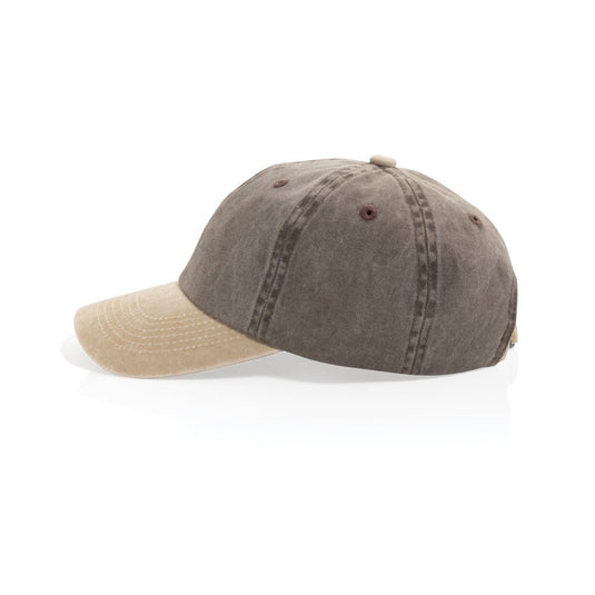 XD Xclusive BEAU AWARE™ washed 6-panel cotton twill cap in two-tone design, showcasing the stylish headwear and branding details.