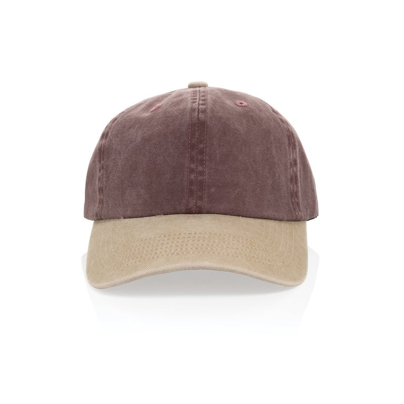 Load image into Gallery viewer, XD Xclusive BEAU AWARE™ washed 6-panel cotton twill cap in two-tone design, featuring a classic headwear style.
