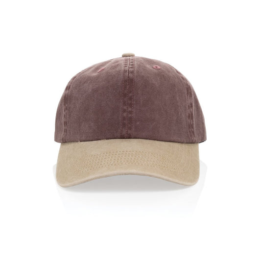 XD Xclusive BEAU AWARE™ washed 6-panel cotton twill cap in two-tone design, featuring a classic headwear style.