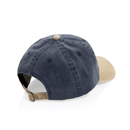 BEAU AWARE™ Washed 6 panel 270gsm cotton twill two tone cap - Custom Wood DesignsXD Xclusive BEAU AWARE™ washed 6-panel cotton twill cap in two-tone design, featuring a classic headwear style.HeadwearP453.1425Recycled cotton,rPETnavy
