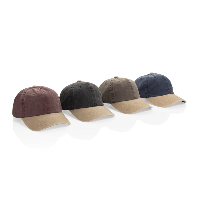 Load image into Gallery viewer, XD Xclusive BEAU AWARE™ washed 6-panel cotton twill cap in two-tone design, showcasing headwear with a structured fit and stylish look.
