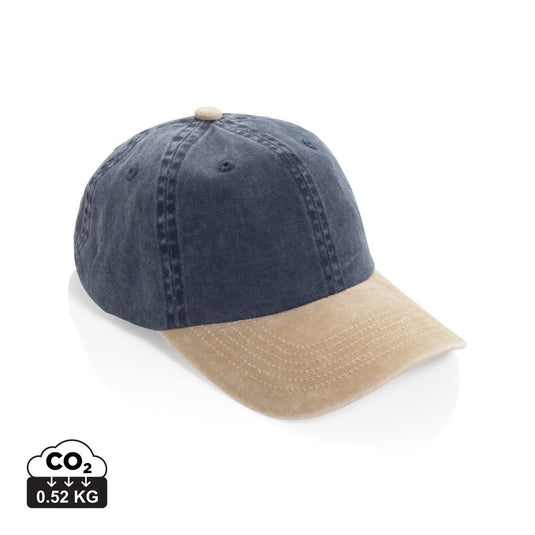 XD Xclusive BEAU AWARE™ washed 6-panel two-tone cotton twill cap, front view showing the stylish headwear design.