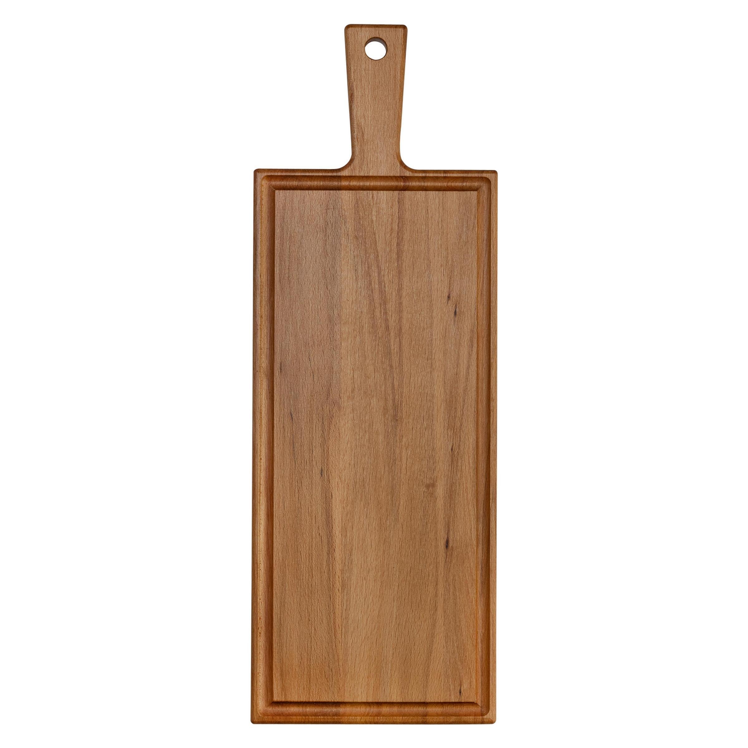 Beech board with handle 48x17cm pack of 10 | Custom Wood Designs