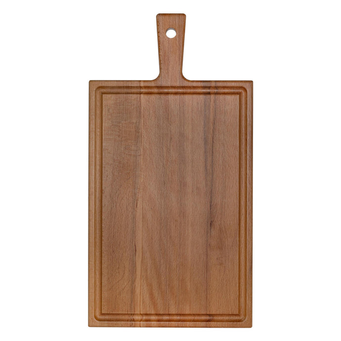 Beech board with handle 37x19cm pack of 50 Custom Wood Designs __label: Multibuy beechservingboardcustomwooddesignslogobrandedpromo