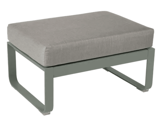 Bellevie 1-Seater Ottoman / Footstool - Custom Wood DesignsFermob Bellevie 1-seater outdoor ottoman footstool made of metal, shown in various colors for patio furniture.Ottoman Outdoor Furniture Fermob Metal24575178842487
