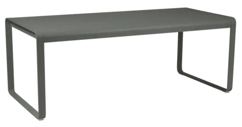 Load image into Gallery viewer, Fermob Bellevie outdoor metal dining table, 196 x 90 cm, eight-seater with a sleek design and sturdy metal construction.
