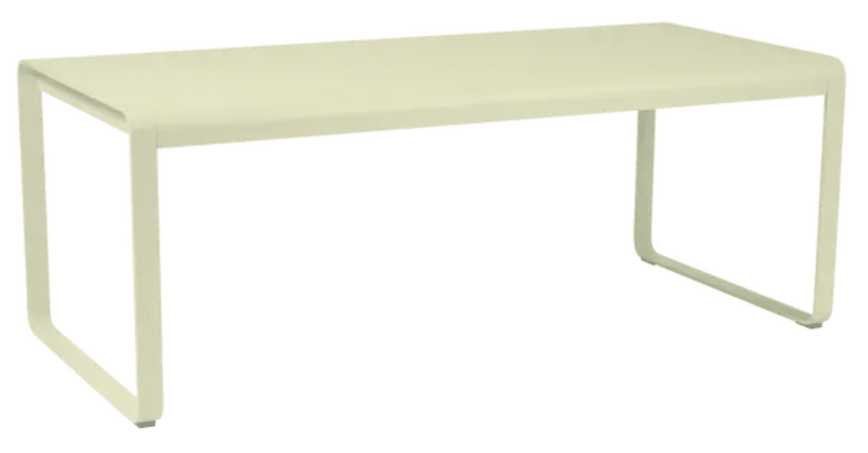 Load image into Gallery viewer, Bellevie 196 x 90 cm Outdoor Dining Table Eight Seater - Custom Wood DesignsWillow green Fermob Bellevie outdoor metal dining table, 196 x 90 cm, eight-seater, suitable for outdoor patio dining.Metal Table24575173951447Willow GreenWithout outdoor Cover
