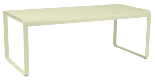 Bellevie 196 x 90 cm Outdoor Dining Table Eight Seater - Custom Wood DesignsWillow green Fermob Bellevie outdoor metal dining table, 196 x 90 cm, eight-seater, suitable for outdoor patio dining.Metal Table24575173951447Willow GreenWithout outdoor Cover