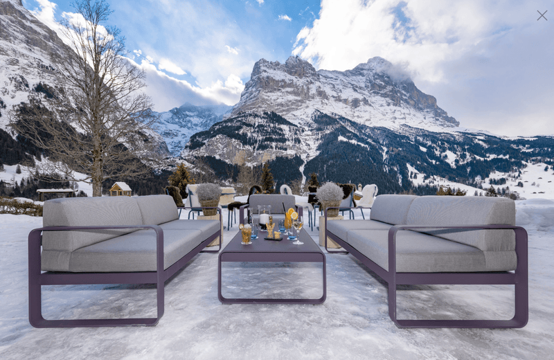 Load image into Gallery viewer, Bellevie 2-Seater Sofa - Custom Wood DesignsFermob Bellevie 2-seater outdoor sofa with sleek design, featuring cushioned seating and a modern metal frame.Outdoor Sofa24575178949239
