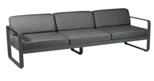 Bellevie 3-Seater Outdoor Sofa - Custom Wood DesignsFermob Bellevie 3-seater outdoor sofa with grey antracite metal frame, stylish and durable garden furniture for outdoor seating.Outdoor Sofa Metal Fermob24575206619895Willow Green / Pearl