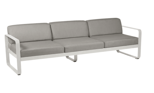 Bellevie 3-Seater Outdoor Sofa - Custom Wood DesignsClay grey Fermob Bellevie 3-seater outdoor sofa with metal frame, stylish contract furniture for outdoor patio or garden space.Outdoor Sofa Metal Fermob24575204343031Chilli/Pearl