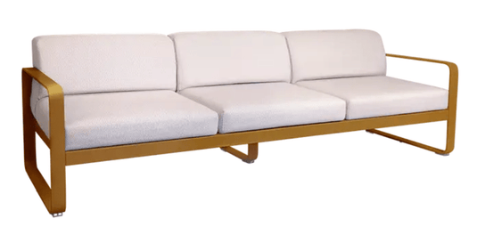 Bellevie 3-Seater Outdoor Sofa - Custom Wood DesignsFermob Bellevie 3-seater outdoor sofa with metal frame and gingerbread pearl cushions, ideal for garden or patio relaxation.Outdoor Sofa Metal Fermob24575202718743Gingerbread/Peal