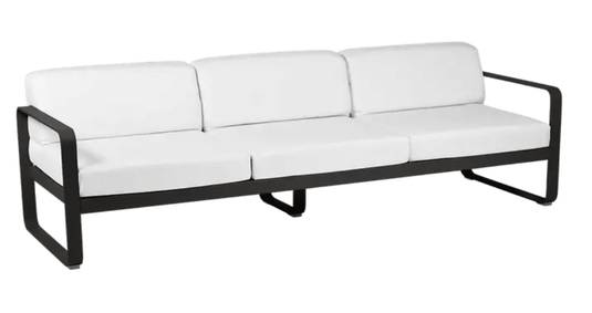 Bellevie 3-Seater Outdoor Sofa - Custom Wood DesignsBellevie 3-seater outdoor sofa by Fermob with off-white fabric and metal frame, perfect for garden or patio relaxation.Outdoor Sofa Metal Fermob24575201227223Liquerice/OffWhite
