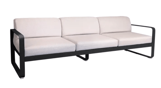Bellevie 3-Seater Outdoor Sofa - Custom Wood DesignsBellevie 3-seater outdoor sofa by Fermob with metal frame and plush cushions, ideal for patio or garden seating.Outdoor Sofa Metal Fermob24575201194455Liquerice/Pearl