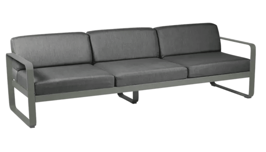 Bellevie 3-Seater Outdoor Sofa - Custom Wood DesignsFermob Bellevie 3-seater outdoor sofa with metal frame in grey color, suitable for garden or patio seating.Outdoor Sofa Metal Fermob24575208542487Rosemary/ Graphite Grey