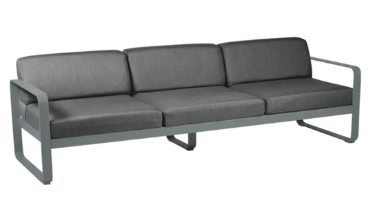 Bellevie 3-Seater Outdoor Sofa - Custom Wood DesignsStorm gray Fermob Bellevie 3-seater outdoor sofa with metal frame, ideal for garden or patio seating.Outdoor Sofa Metal Fermob24575208078647Storm Grey / Graphite Grey
