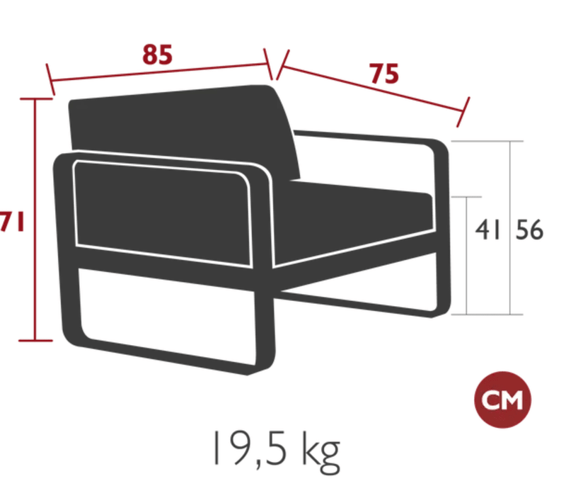 Load image into Gallery viewer, Fermob Bellevie armchair with a woven seat and metal frame, showcasing its stylish and comfortable outdoor furniture design.
