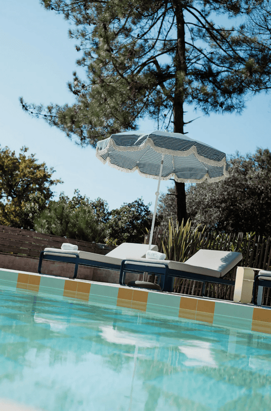 Fermob Bellevie premium sunlounger with a sleek design and comfortable cushioning, perfect for outdoor relaxation.