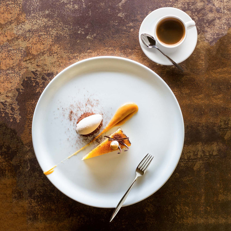 Load image into Gallery viewer, Bianco stackable cup with saucer, 90ml - Custom Wood DesignsFine Dine Bianco stackable cup with saucer, 90ml, featuring a sleek design for elegant serving and space-saving storage.stackable cup799376
