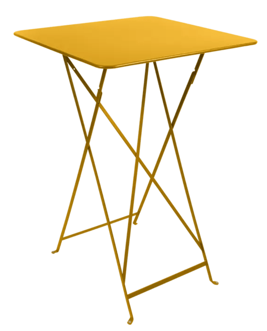 Bistro High Table 71 x 71 cm – Contract Folding Bar Table - Custom Wood DesignsHoney orange Fermob Bistro high folding table, 71x71 cm, outdoor metal design, perfect for rooftop bars and compact outdoor spaces.Foldable High Table Ferob Outdoor7924.0Honey