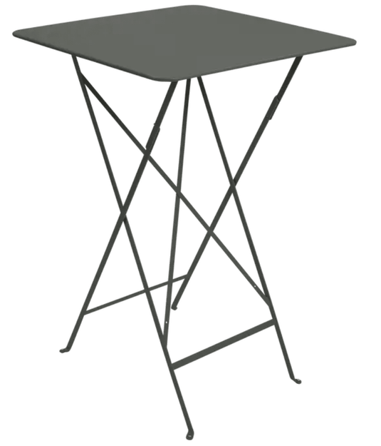 Bistro High Table 71 x 71 cm – Contract Folding Bar Table - Custom Wood DesignsRosemary-colored Fermob Bistro high table with square metal surface, foldable design, ideal for outdoor contract or bistro seating.Foldable High Table Ferob Outdoor7916.0Rosemary