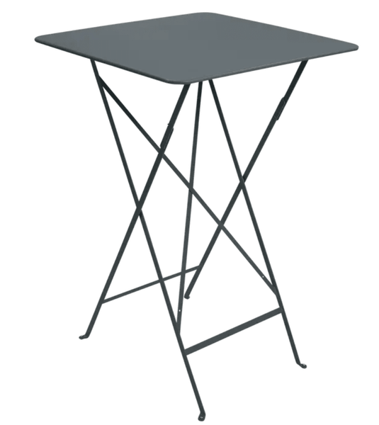 Bistro High Table 71 x 71 cm – Contract Folding Bar Table - Custom Wood DesignsStorm grey Fermob Bistro high foldable bar table with steel construction, suitable for outdoor use and UV resistant.Foldable High Table Ferob Outdoor7915.0Storm Grey