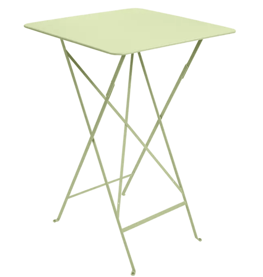 Bistro High Table 71 x 71 cm – Contract Folding Bar Table - Custom Wood DesignsWillow green Fermob Bistro high folding bar table, 71x71 cm, outdoor steel square table for cafes or outdoor dining spaces.Foldable High Table Ferob Outdoor7913.0Willow Green