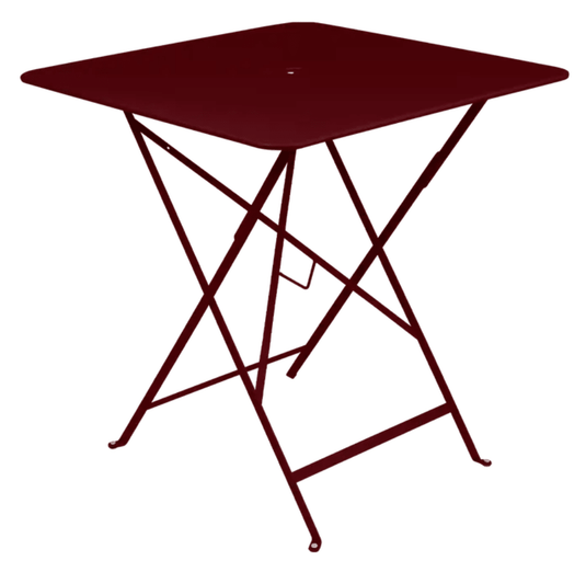 Bistro Table 71x71cm - Custom Wood DesignsBlack Fermob foldable bistro table with a 71x71cm metal design, perfect for outdoor balconies and compact spaces.Foldable Table Ferob Outdoor7935.0Black Cherry