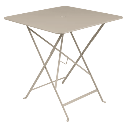 Bistro Table 71x71cm - Custom Wood DesignsFermob foldable Bistro table in nutmeg finish, 71x71cm metal outdoor table for small terrace dining with four seatsFoldable Table Ferob Outdoor7919.0Nutmeg