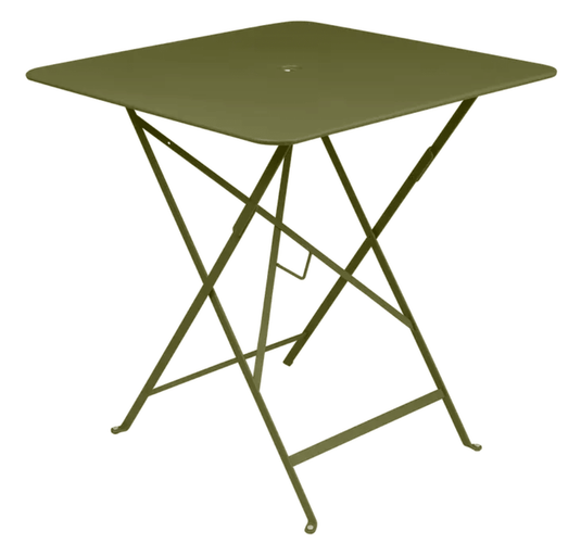 Bistro Table 71x71cm - Custom Wood DesignsFermob Pesto outdoor foldable square bistro table with parasol hole, metal surface, suitable for patio or garden dining.Foldable Table Ferob Outdoor7918.0Pesto Green