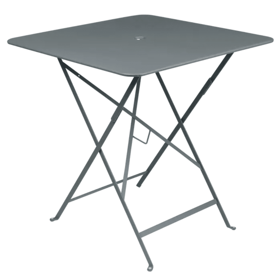 Bistro Table 71x71cm - Custom Wood DesignsStorm grey Fermob foldable steel bistro table, 71x71cm, ideal for outdoor dining and compact café setups.Foldable Table Ferob Outdoor7915.0Storm Grey