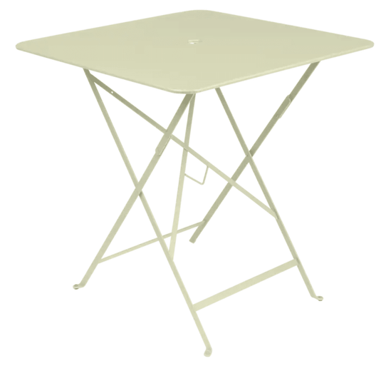 Bistro Table 71x71cm - Custom Wood DesignsWillow Green Fermob foldable outdoor bistro table, 71x71cm square metal table in Parisian style for outdoor hospitality use.Foldable Table Ferob Outdoor7913.0Willow Green