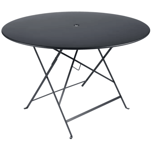 Bistro Table Ø117cm six seater - Custom Wood DesignsFermob round Bistro table Ø117cm in soft gray metal, outdoor six-seater dining table with sleek antracite finishRound Table Fermob7933.0Anthracite