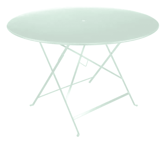 Bistro Table Ø117cm six seater - Custom Wood DesignsVibrant ice mint green Fermob round bistro table Ø117cm, outdoor metal six-seater for patio or garden dining.Round Table Fermob7923.0Ice Mint