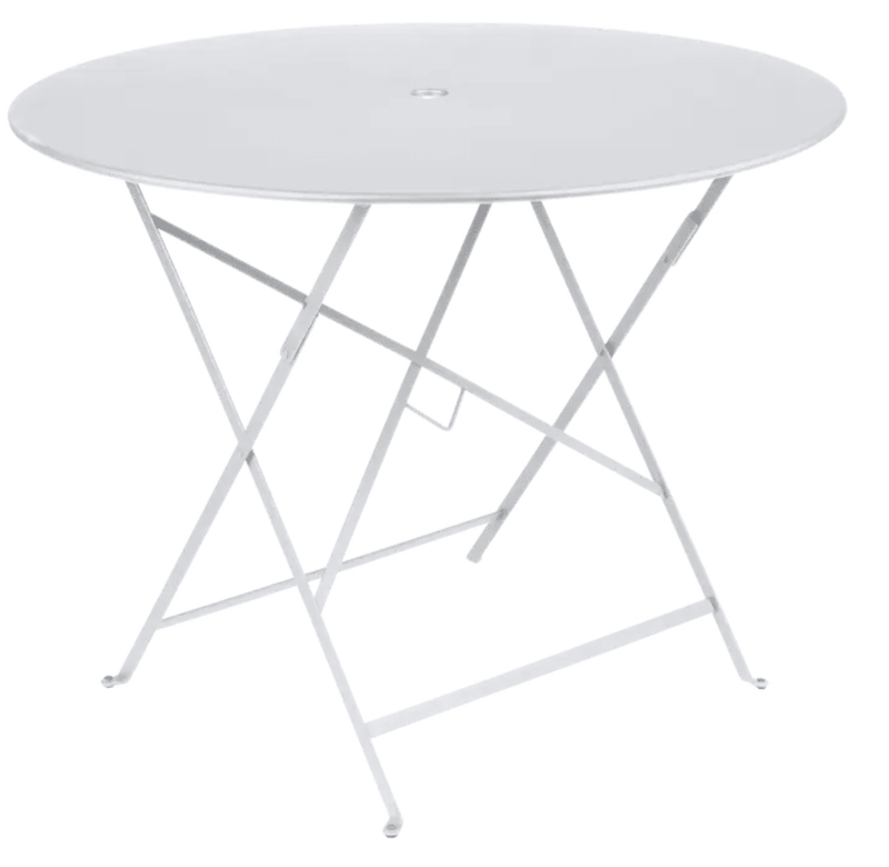 Load image into Gallery viewer, Bistro Table Ø117cm six seater - Custom Wood DesignsFermob round outdoor bistro table with 96cm diameter, metal construction, suitable for 4 to 5 seatings in a cafe or patio setting.Round Table Fermob7913.0Willow Green
