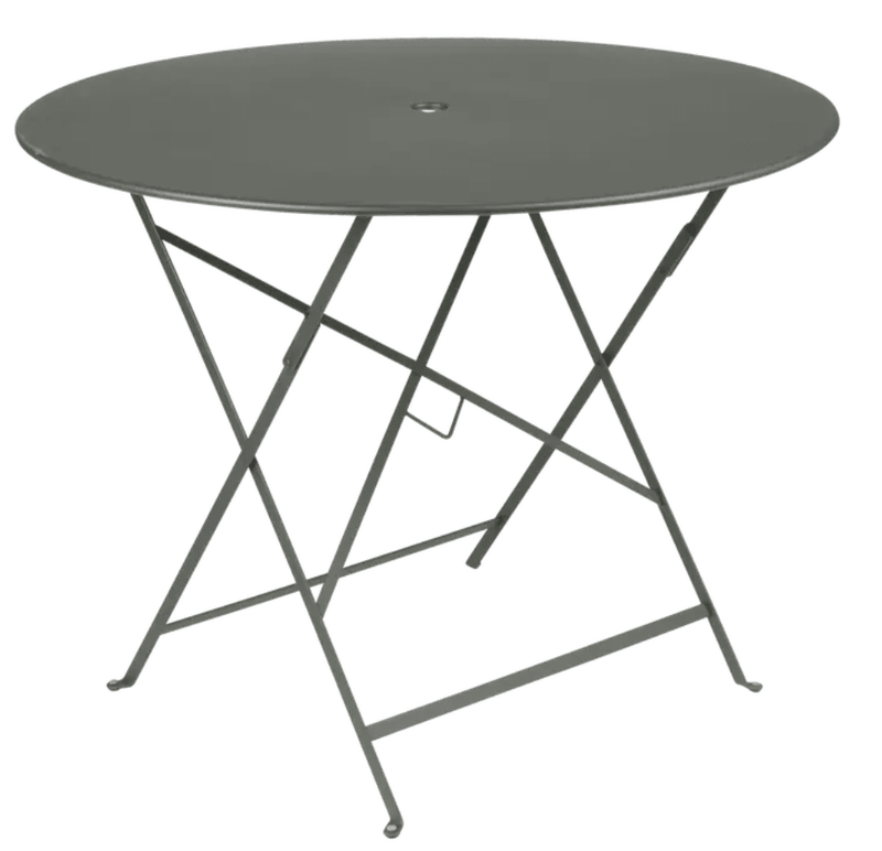 Load image into Gallery viewer, Bistro Table Ø117cm six seater - Custom Wood DesignsRound Fermob Bistro Table Ø 96 with a Rozemary muted green powder-coated finish, perfect for outdoor café or patio settings.Round Table Fermob7913.0Willow Green
