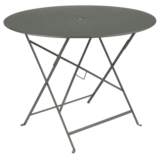 Bistro Table Ø117cm six seater - Custom Wood DesignsFermob round bistro table with a 96cm diameter in Stoem grey, outdoor cafe furniture with powder-coated finish.Round Table Fermob7913.0Willow Green