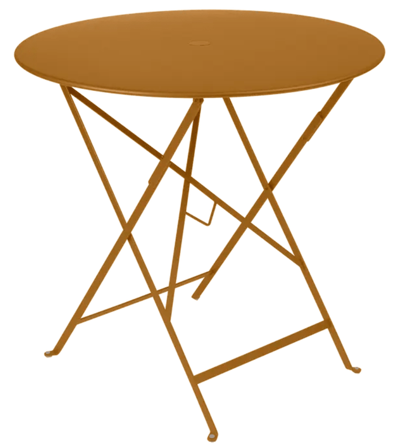 Load image into Gallery viewer, Bistro Table Ø77cm Round Folding Table - Custom Wood DesignsFermob Bistro Round Table Ø77cm in gingerbread color, outdoor foldable metal table for small terraces and outdoor spaces.Round Table Ferob Outdoor7932.0Gingerbread
