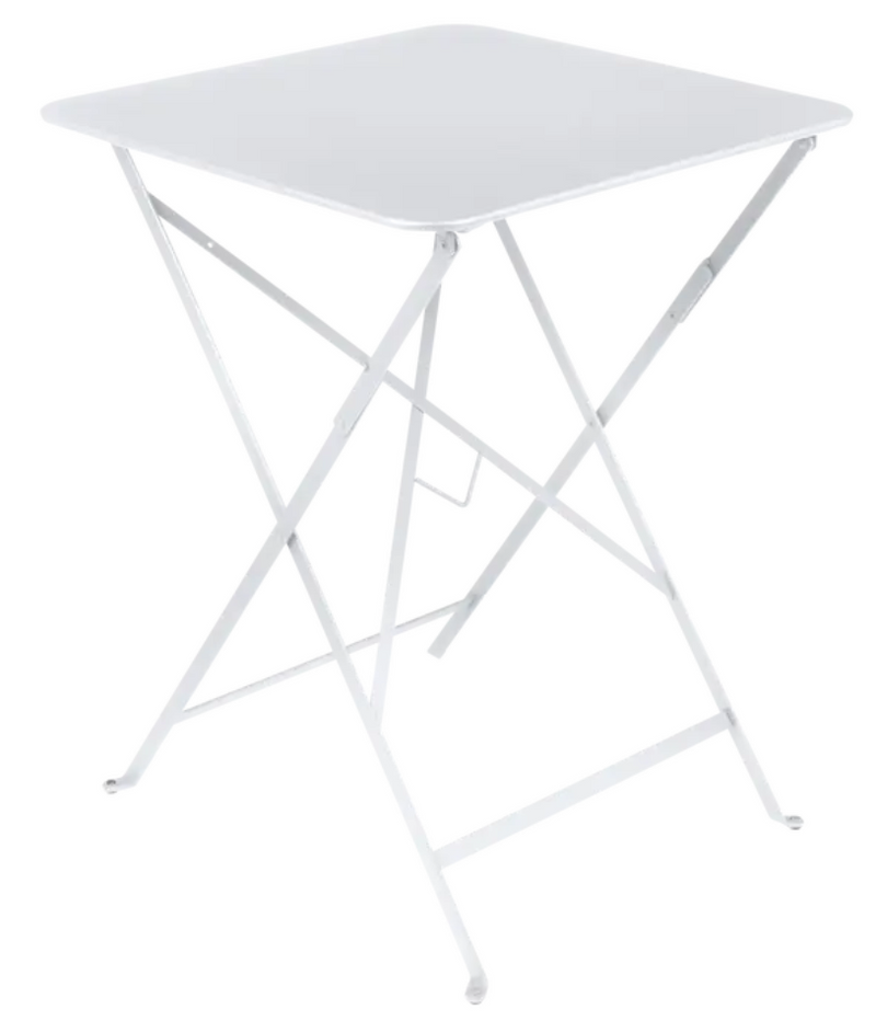 Load image into Gallery viewer, Fermob metal foldable bistro table, 57x57 inches, outdoor café table with a sleek, foldable design suitable for patio or garden.
