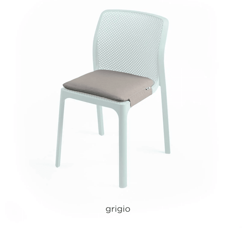 Load image into Gallery viewer, Bit Chair Cushion by Nardi - Custom Wood DesignsNardi Bit Chair Cushion in grey, designed for outdoor chairs, with a soft, padded surface for added comfort.Nardi Cushion Bit Chair24575209001559
