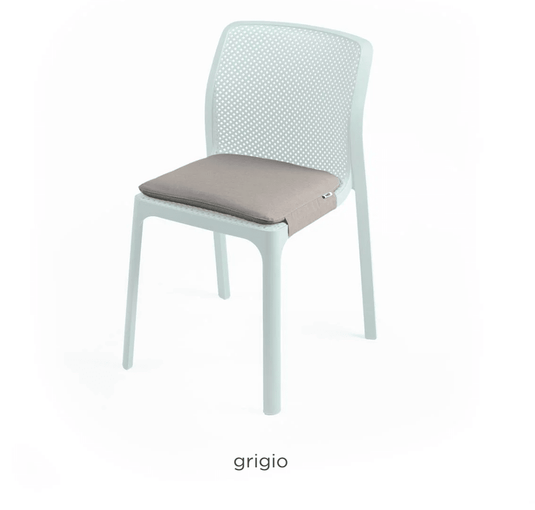 Bit Chair Cushion by Nardi - Custom Wood DesignsNardi Bit Chair Cushion in grey, designed for outdoor chairs, with a soft, padded surface for added comfort.Nardi Cushion Bit Chair24575209001559