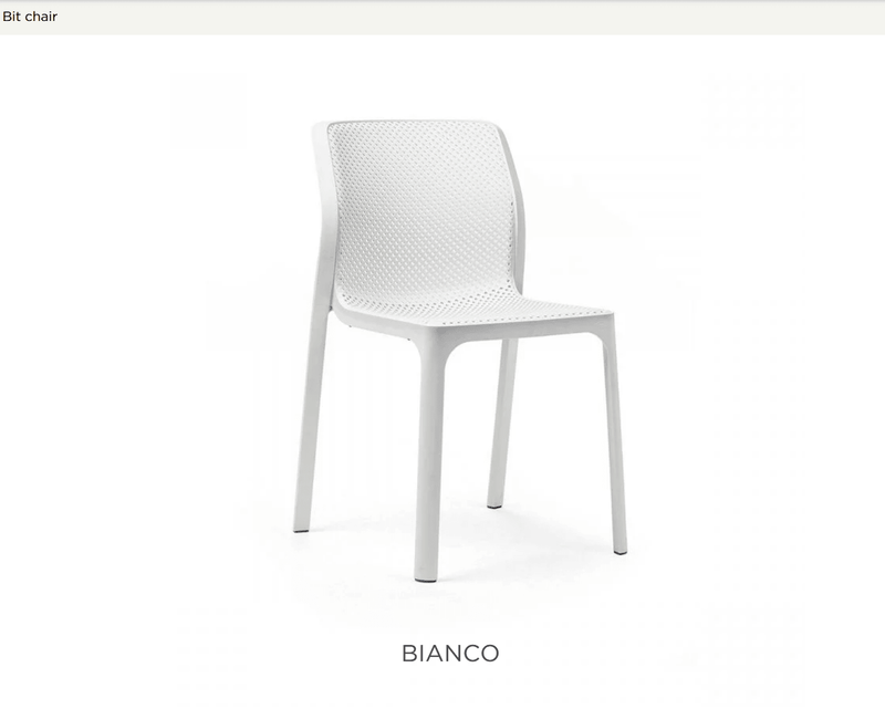 Load image into Gallery viewer, Bit Chair Stackable Chair suits Nardi Net - Custom Wood DesignsBit Chair Stackable Chair suits Nardi NetOutdoor Chair24575161381847bianco
