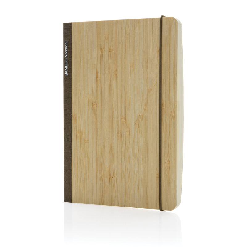 Load image into Gallery viewer, A5 Bamboo Notebook pack of 25 Brown Custom Wood Designs __label: Multibuy black-a5-bamboo-notebook-pack-of-25-53613753991511
